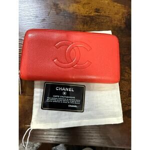 Chanel CC Zip Around Long Wallet